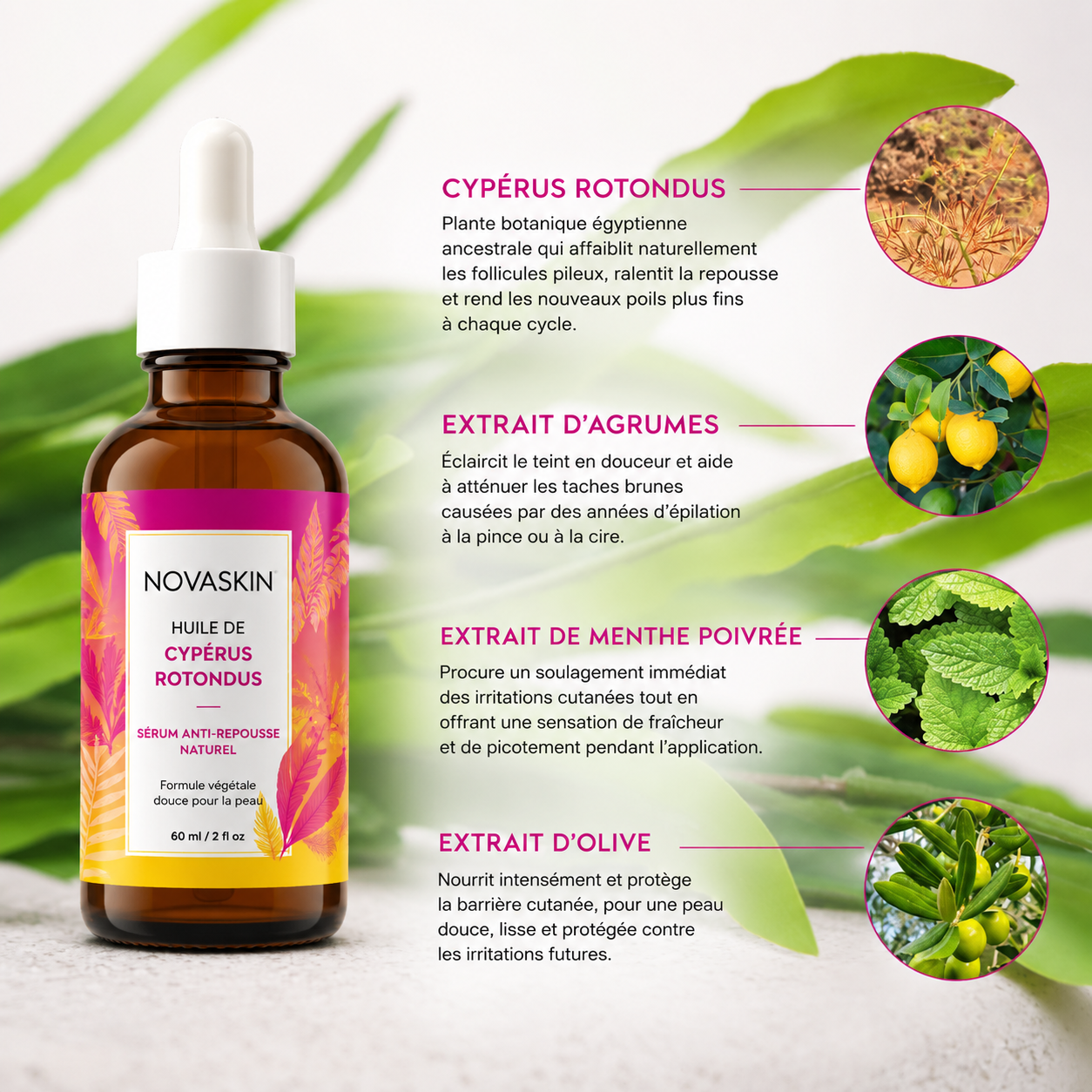 NovaCyper — Sérum Anti-Repousse
