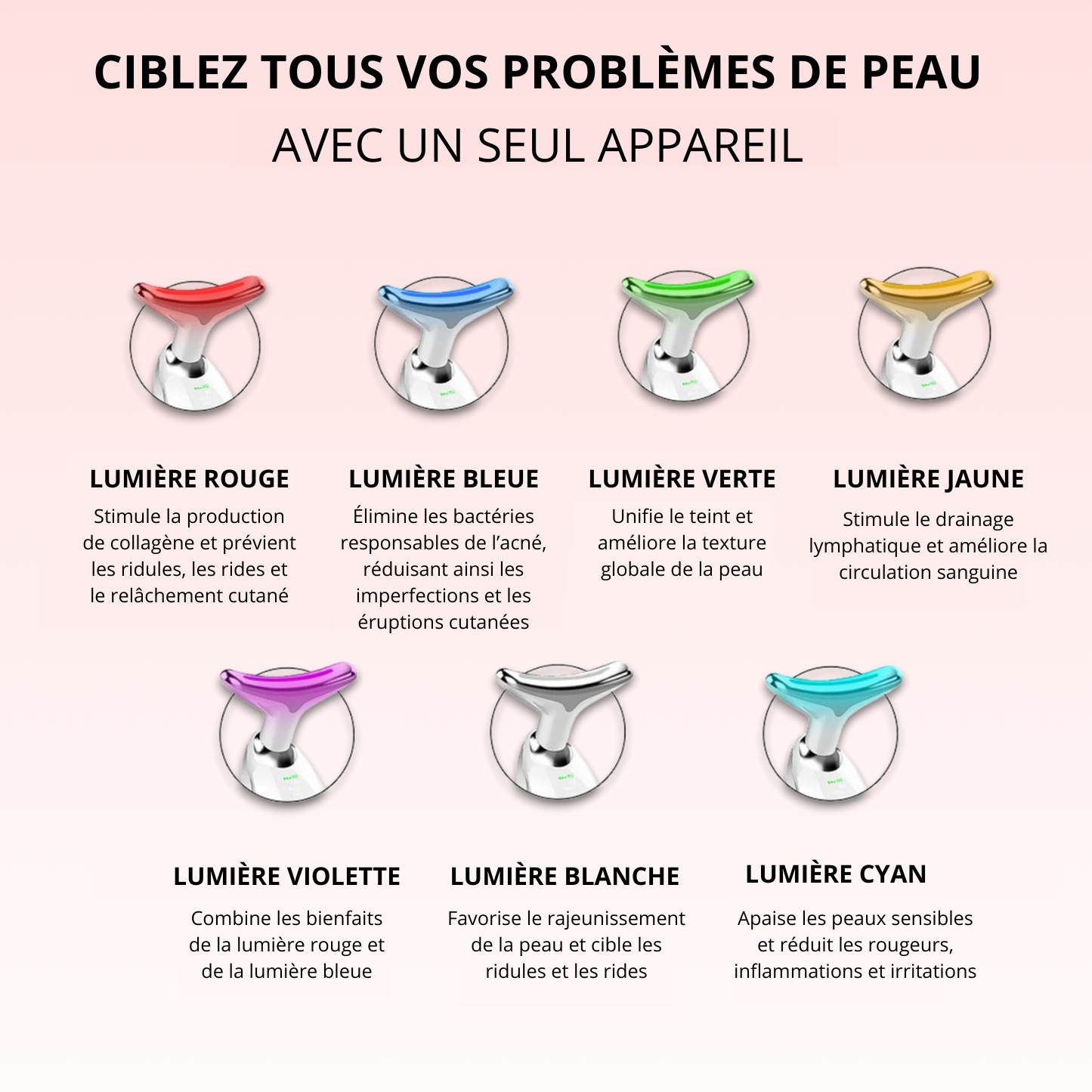 NOVASKIN SCULPTEUR VISAGE LED 7-EN-1