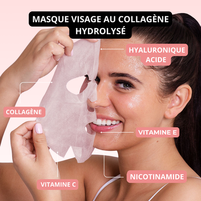 NOVASKIN MASQUES VISAGE AU COLLAGÈNE HYDROLYSÉ