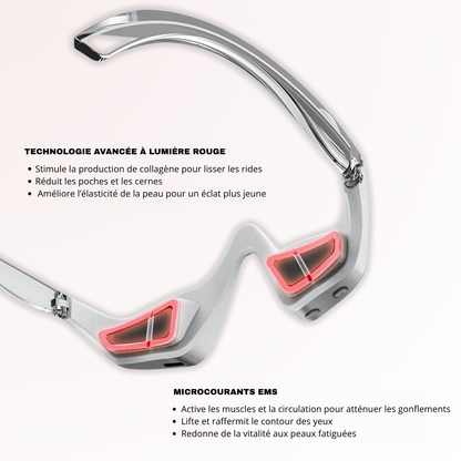 NOVASKIN LUNETTES À LUMIÈRE ROUGE POUR LE CONTOUR DES YEUX