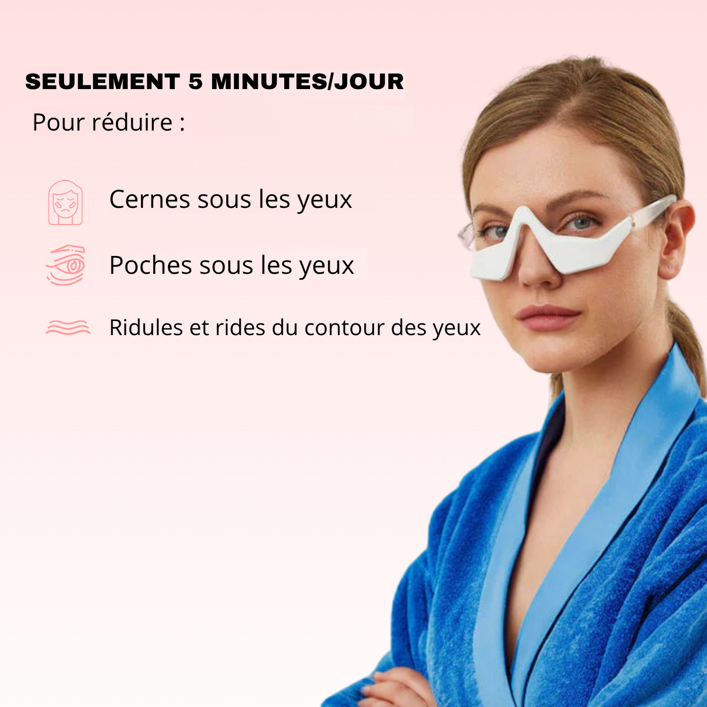 NOVASKIN LUNETTES À LUMIÈRE ROUGE POUR LE CONTOUR DES YEUX