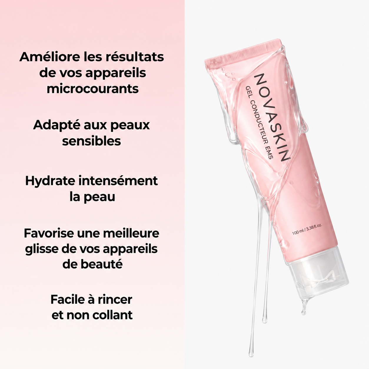 NOVASKIN GEL EMS – ACTIVATION MICROCOURANT POUR LE VISAGE