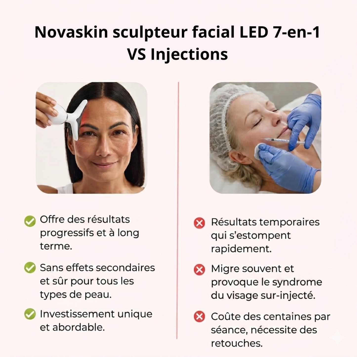 NOVASKIN SCULPTEUR FACIAL LED 7-EN-1