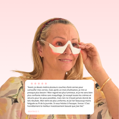 NOVASKIN LUNETTES À LUMIÈRE ROUGE POUR LE CONTOUR DES YEUX